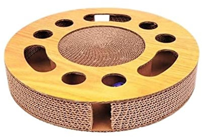 Rascador De Gatos Pet Cat Scratcher Interactive Catnip Toys Kitten Scratching Cartón con Bolas Rascador Carton para Gatos