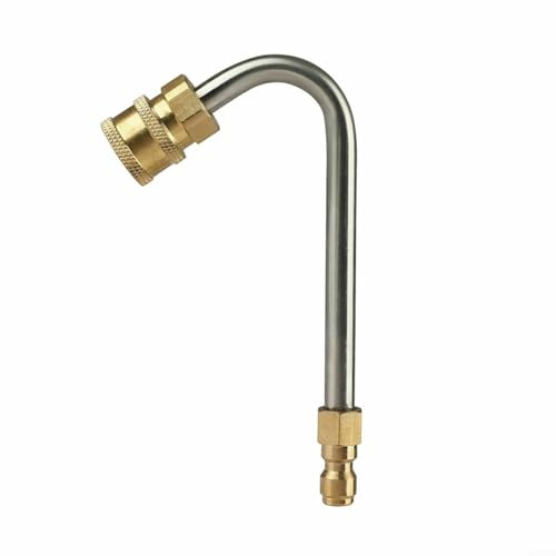 Herramienta de extensión para lavadora a presión, reemplazo de varilla curvada de 90 grados/120 grados, varita de extensión de conexión rápida de 1/4 pulgadas (120 grados)