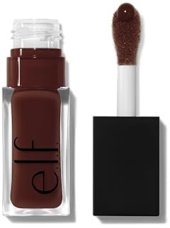 e.l.f. Glow Reviver Lip Oil, olio labbra nutriente colorato per un finish super lucido, infuso con olio di jojoba, prodotto vegano e non testato sugli animali, Hot as Fudge