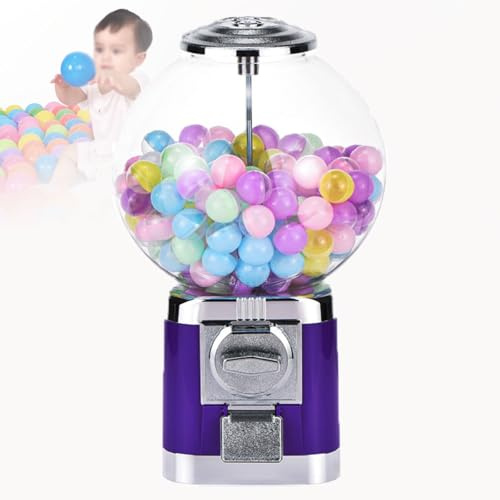 URJWAN Kaugummi-Automat, Spielzeug-Automat, Kapsel-Automat, Bonbon-Automat FüR GeschäFte, Mini-Automat,Purple