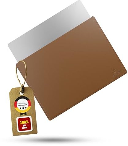 Lederfabrik Garnier® Laptophülle 13 Zoll – MacBook Pro & MacBook Air Hülle 2024 – Edles PU-Leder, Premium Innenfutter – Perfekter Schutz – Cognac