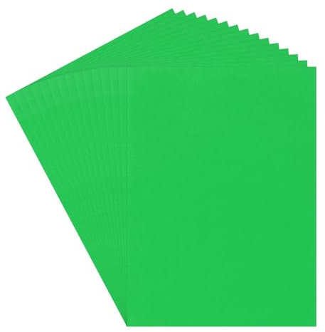QUARKZMAN 60 Blätter Dunkelgrüner Karton 20 x 15, 200gsm/75lb Dickes Kartonpapier für Basteln, Einladungen, Kartenherstellung, Scrapbooking, Zeichnen