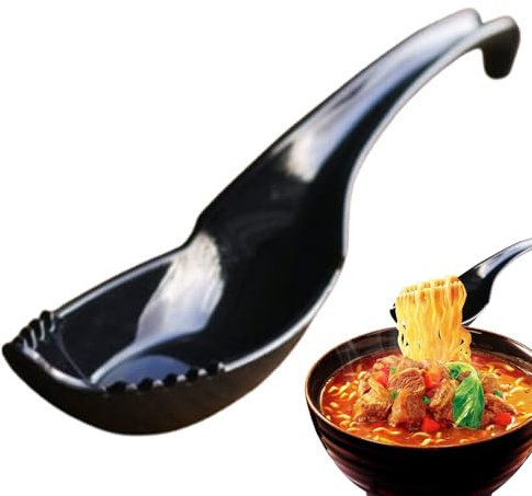 Asiatischer Suppenlöffel, Nudelsuppenlöffel, kreativer Suppenlöffel, ergonomischer Suppenlöffel, Haushaltslöffel, Wonton-Suppenlöffel, Knödelsuppenlöffel, Suppenlöffel für Nudeln