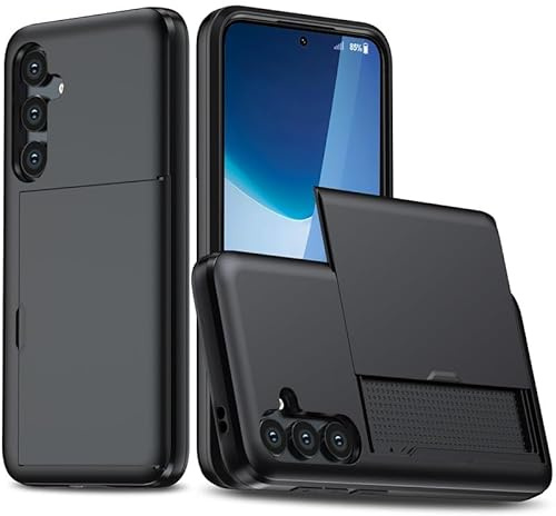Cesryorsis för Samsung Galaxy S25 korthållare, TPU-silikonfodral, ultratunt mjukt stötsäkert skyddsfodral, stötfångare skydd