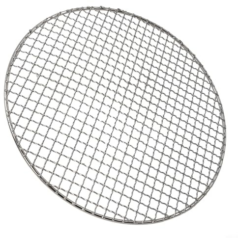 ChicBosom Griglia rotonda in acciaio inox, griglia rotonda in filo di acciaio inox, griglia di ricambio per la maggior parte delle griglie in ceramica (330 mm)