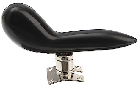 Handstütze für Fagott Schwarz aus Abs und Metall, Ergonomisch | Bassoon Spieler, Solide Stützwirkung, Entlastet Armkraft und Handgelenkdruck