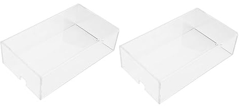 VILLCASE Acryl Mausabdeckung 2 Stück Transparent Staubschutz für Computermaus Schutzhülle Wasserabweisend Büro Zuhause Mausgehäuse Schutz