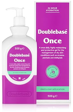 Doublebase Once Emollient Gel. Once-daily, highly moisturising, protective gel for eczema, psoriasis and ichthyosis. 500g