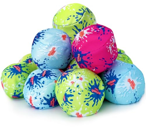16 Pack 3Splash Water Ball,Water Absorbent Balls,Bomb Water Splash Ball for Outdoor Water Fight Game,Swimming Pool,Beach,Summer