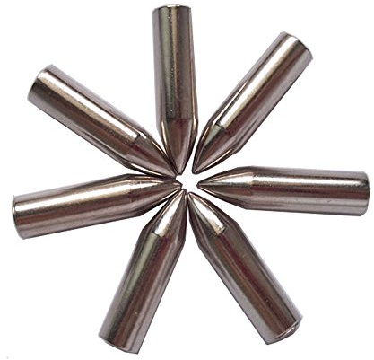 24pcs Archery Glue on Arrow Tips 8mm Field Points Silver Arrowheads