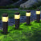 Joomer Luci Solari Esterno, 8 Pezzi Lampada Solare da Esterno Giardino Piazza Moda, LED Luci Solari da Giardino Bianco Caldo Impermeable IP65 per Terra Cortile Prato Vialetto Sentieri