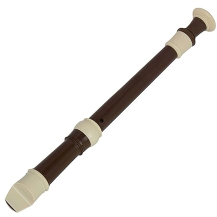 skola blockflöjt ABS Flöjt Klarinettblockflöjt Sopran Långa Flöjter Blockflöjt Fingersättning Musikinstrument Tillbehör Nybörjarflöjt (Color : Brown)