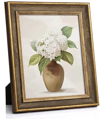 Afuly 20x25 Cornice Per Foto Vintage In Legno In Oro Cornice Per Foto Retrò Anticata Shabby Decorazione Per Tavolo Da Parete Amico Di Famiglia Matrimonio Compleanno Regali Festa Della Mamma Per Mamma