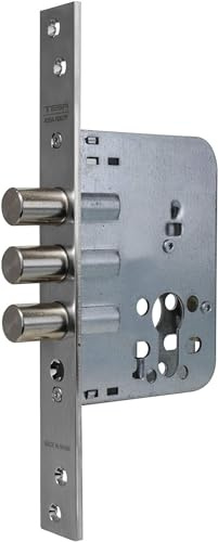 TESA R201B6SCAI Cerradura De Seguridad Monopunto de Embutir Para Puertas Inoxidable Entrada 60 / Sin Cilindro R201B