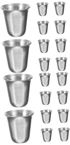 TOPBATHY 20 Pièces Calice Communion Tasse En Métal Tasse Religieuse À Café Communions Pour Religieux Portable Communions Feu De Camp s Multi-Fonction Communions