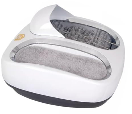 Wkantlaes Smart Boots Schuhe Sohle Wasser Bürstenmaschine Vollautomatische Schuhsohlenreinigungsmaschine Haushaltsschuhe Reinigungsgeräte (Weiß)