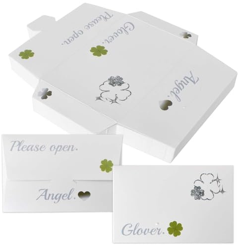 50 Pezzi Mini Buste 10.3 X 6.8cm, Regalo Biglietto Buste,Busta a Quadrifoglio,Busta Senza Finestra per Inviti Matrimonio, Carte Regalo, Biglietti di Ringraziamento