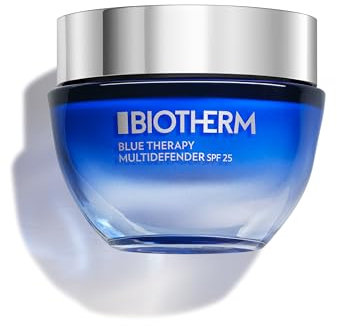Biotherm Blue Therapy Multi-Defender SPF 25, schützende Gesichtscreme für normale Haut, nährende Tagescreme mit Anti Aging Wirkstoffen und UV-Schutz, 50 ml