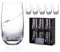 DIAMANTE Swarovski Crystals Silhouette Premium Crystal Hand Cut Hi Ball Long Drink Cocktail or Gin Glasses - Set of 6 in Gift Box (1000.816)