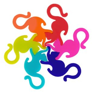 Set de 6 marqueurs de verre - Happy Markers Animaux