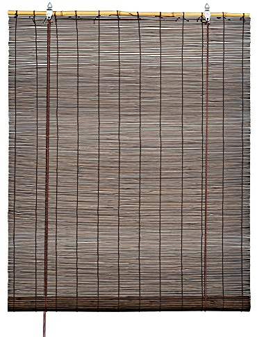Tenda Avvolgibile 100% Bambù (Cioccolato, 140 x 180 cm)