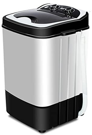 Household Products Lavatrice e Asciugatrice a Vasca Singola Portatile, Mini Lavatrice Compatta a Vasca con Controllo del Timer e Tubo di Scarico oer Dormitori, Appartamenti, Camper