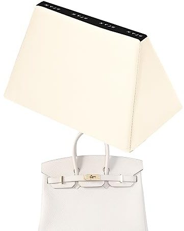 XYJG Taschenkissen, Luxuriöser Tasche Shaper Einsatz für Birkin 20/25/30/35/40 Taschen, Seidig Glatt, Behalten Sie die Form der Tasche bei(BK40, Craie)