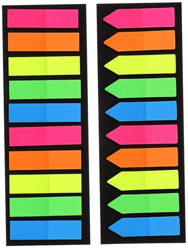 ibasenice 4set Sticky Indexflikar Klibbiga Anteckningslappar För Böcker Och Kontor Justerbara Sidmarkörer i Färgglada Nyanser Perfekta För Klassificering Och Organisation