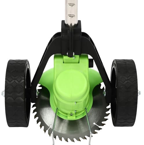 Desbrozadora inalámbrica con batería de litio recargable y cuchillas de alta resistencia, 200 W, para podar en patio, parque, césped en casa, paisajismo, huerto, poda verde