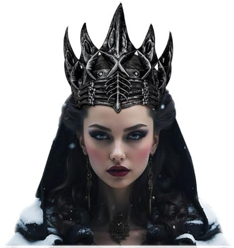 keland Krähekrone Gothic Krone Kopfschmuck Halloween Krone für Damen Herren