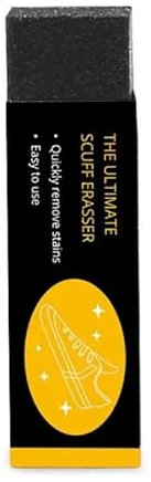 FIYSON Lot de 2 gommes blanches pour baskets - Pour chaussures - Gomme pour daim - Élimine la saleté sur le daim, les chaussures, les sacs, les éponges de nettoyage (noir)
