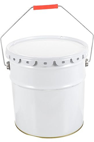 Hoement Metal Paint Bucket Leerer Metallfarbeneimer Mit Deckel Großer Behälter Für Zuhause Vielseitiger Farbbehälter Praktisch Für Maler Und -projekte