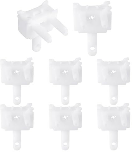 8 Pcs Vertical Blind Wand Control Replacement Accessories - White Window Shade Repair Parts for Vertical Blinds Maintenance