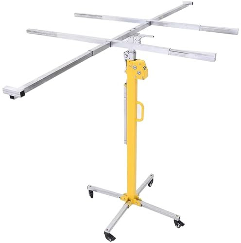 DKPLOE Plattenheber Trockenbau, Stabil Und Langlebig Mit Rollen. Plattenheber Feststellbar Mit Rollen Einfach Zu Bedienen Praktische Und Arbeitssparende Bauwerkzeuge(4M)