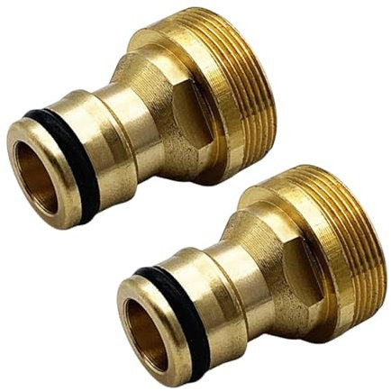 2 unidades de conectores universales para grifo mezclador, adaptador de manguera de jardín, adaptador de grifo de manguera de jardín, acoplamiento rápido para conexión de manguera de 1/2 y 3/4