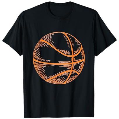 Basketball Ball in Beautiful Silhouette Basketball T-Shirt