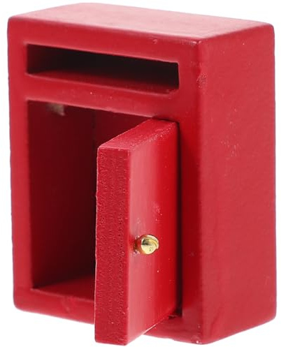 BESPORTBLE Puppenhaus Dekoration Kleines Briefkasten Außen für Mini Haus Zubehör Realistisches Miniatur Postfach Kreatives Lernspielzeug
