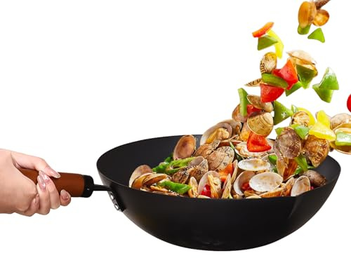 Järnstekpanna Obelagd Non-Stick Naturlig Matlagningsjärngryta Kokkärl