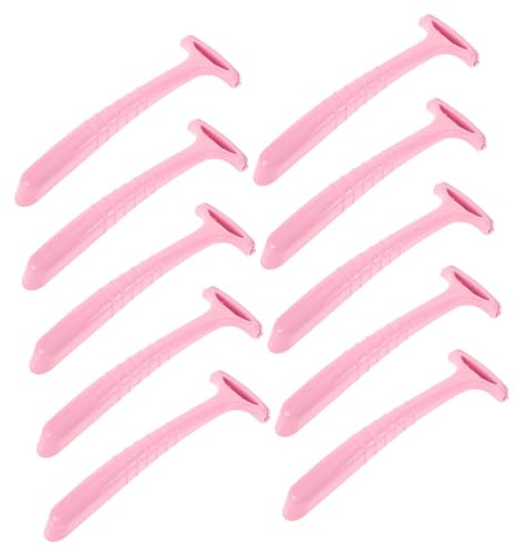 Anneome 10 Pezzi Raschietti Piedi Professionali Rosa Strumento Sicuro per Rimozione Lame Delicate per Talloni e Morta per Domestico e Salone Pedicure