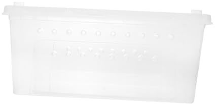 HIAKDOFT Boîte Élevage Reptile Plastique Transparent avec Double Ouverture Ventilation Espace Adapté pour Insectes et Petits Reptiles Facile à Nourrir et Observer