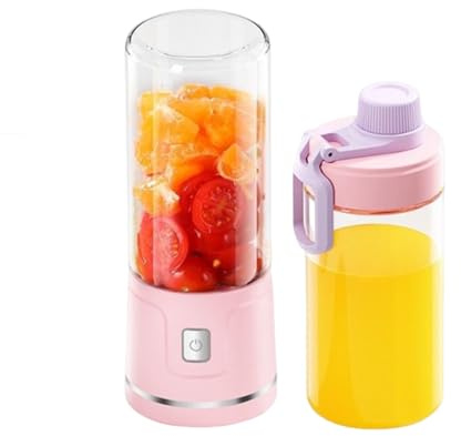 Nouveau ModèLe 2026 Extracteur De Jus Portable, Mini Blender Portable, Blender Smoothie 38 Lames AffûTéEs,MéLange Tridimensionnel à 360°,Couvercle De Tasse Universel,Pour Jus, Milkshakes Smoothies (A)