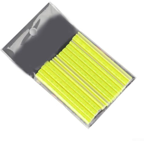 Vidonergy Reflektierende Speichenlichter für Fahrradfelgen, 12 Stück, in Rot, Orange, Blau, Grün, Gelb, Silber, für einfaches Anklemmen von Speichenreflektoren für verbesserte (gelb)