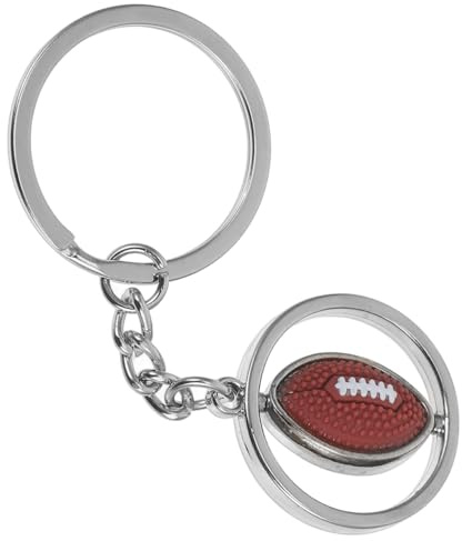 BESTOYARD 3D Rugby-Schlüsselanhänger Zinklegierung für Autoschlüssel | Metall, Fanartikel für Rugby und Fußball, Geschenk für Geburtstag und Weihnachten, für Autoschlüssel und Taschenanhänger