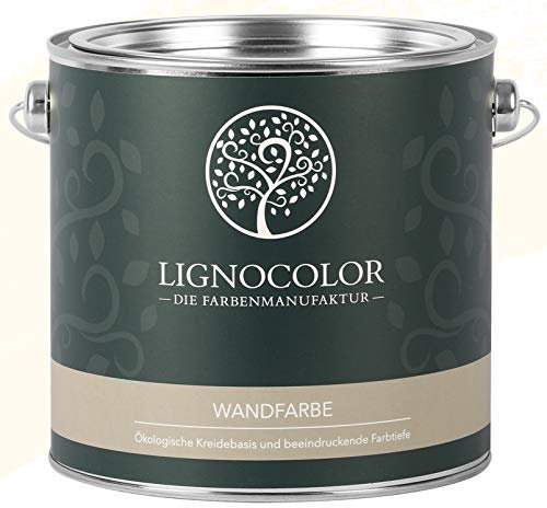 Lignocolor Wandfarbe Innenfarbe Deckenfarbe Kreidefarbe edelmatt 2,5 L (Champagne)