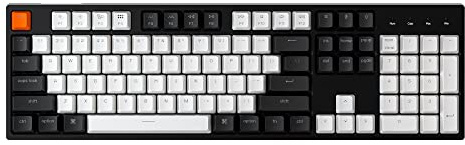 Keychron C2 Full Size Wired Mechanical Keyboard for Mac, Hot-swappable, Gateron G Pro Brown Switch, RGB Backlight, 104 Keys ABS keycaps Gaming Keyboard for Windows, USB-C Type-C Braid Cable
