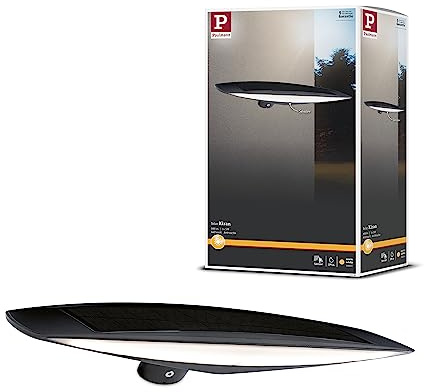 Paulmann 94339 LED Solar Außenwandleuchte Kiran IP44 Bewegungsmelder incl. 1x5 Watt Solarlicht Anthrazit Solar Kunststoff 3000 K