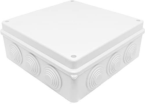 Junction box Surface-mounted IP65 200x200x80mm 12 Openings Junction box Waterproof White Junction socket Terminal