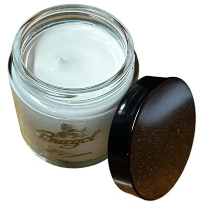 Burgol Luxus Schuhcreme Pomade 100ml Deckweiß, Weiß, 100