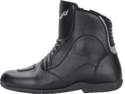 FTS-1 S Stiefel, Kurzer Tourenstiefel, CE Zertifiziert, Robuster Motorradstiefel, Schalthebelverstärkung, Pflegeleicht, Seitlicher Reißverschluss, Gr. 44