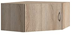 möbelando Aufsatzschrank >MULTIRAUMKONZEP< (BxH: 80x40 cm) in Eiche SAEGERAU-NACHBILDUNG